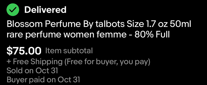 how to sell perfume on ebay