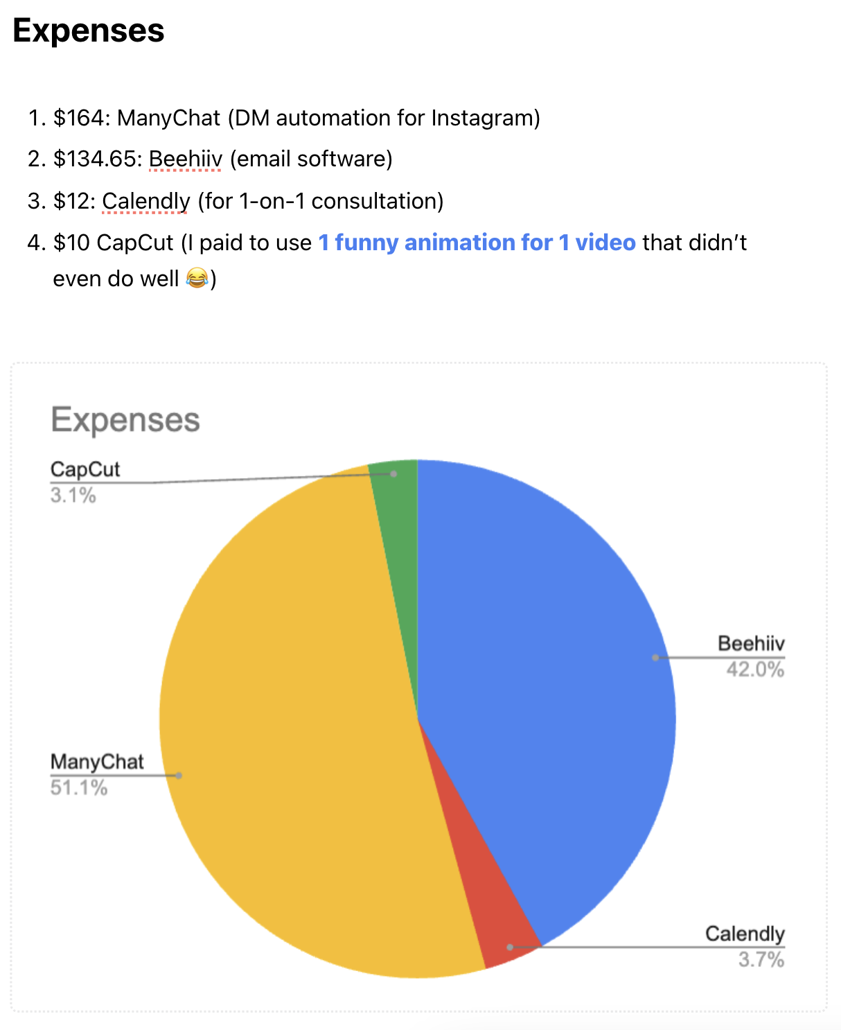 vegantechnomad expenses